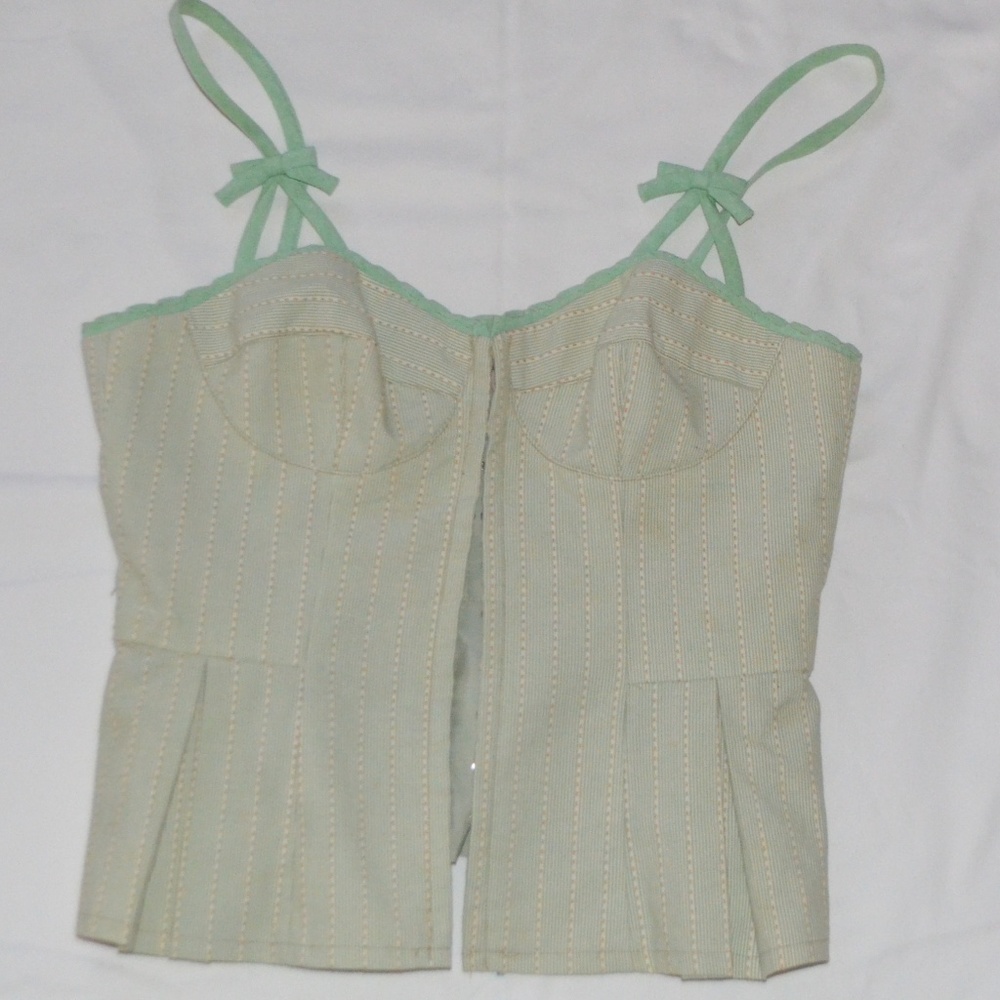Green Bustier Top
